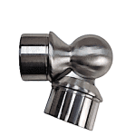 Twisted 2X Elbow Round Tube Connector Stainless Steel