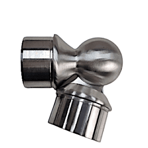 Twisted 2X Elbow Round Tube Connector Stainless Steel Twisted 2X Elbow Round Tube Connector Stainless Steel