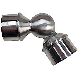 Single 2X-Elbow-Round-Tube-Connector-Stainless-Steel