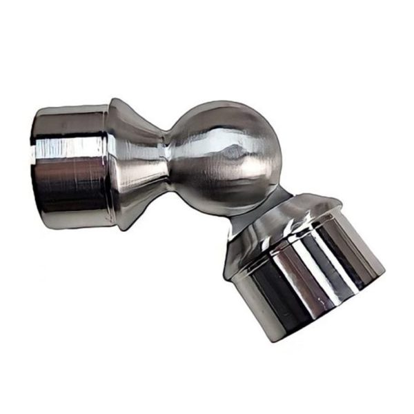 Single 2X-Elbow-Round-Tube-Connector-Stainless-Steel