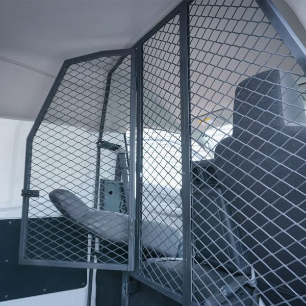 Heavy Duty Cargo Protection Barrier - Leaning Seat Opening Door Heavy Duty Cargo Protection Barrier - Leaning Seat Opening Door