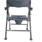 Height Adjustable Commode Chair With Foldable Option Frontview
