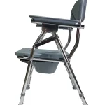 Height Adjustable Commode Chair With Foldable Option Leftside View