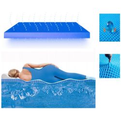 Person Sleeping on Supportive And Protective Gel Mattress Pad Cushion