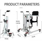 Foldable And Electric Waterproof Transfer Commode Chair Product Parameter