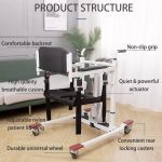 Foldable And Electric Waterproof Transfer Commode Chair Product Structure Detail
