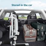 Foldable And Electric Waterproof Transfer Commode Chair Stored in the car
