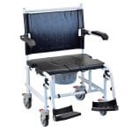 Multipurpose Bariatric Commode Chair with Wheels - Shower Chair