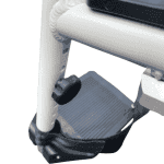 Multipurpose Bariatric Commode Chair with Wheels Legrest