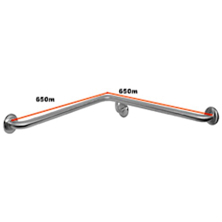 Best 90 degree corner L shape grab rail part for bathroom