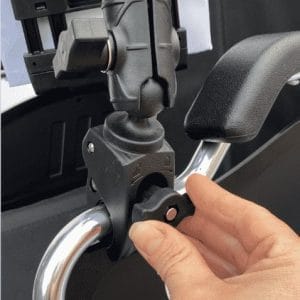 Adjustable iPad Holder For Wheelchairs-1 Adjustable iPad Holder For Wheelchairs