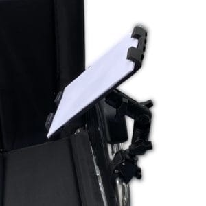 Adjustable iPad Holder For Wheelchairs Sideview