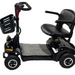 Powerful And Electric Mobility Scooter With 4 Wheel Leftside View