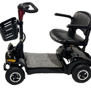 Powerful And Electric Mobility Scooter With 4 Wheel Leftside View