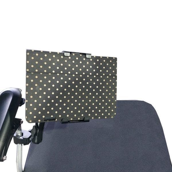 Adjustable iPad Holder For Electric and Manual Wheelchairs Topview Adjustable iPad Holder For Electric and Manual Wheelchairs Topview