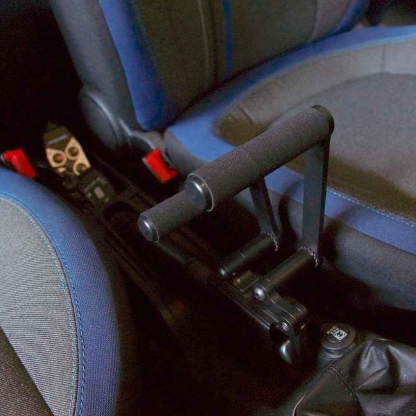 Brake Lever Release Handle Installed on Vehicle Brake Lever Release Handle