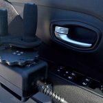 Driving Joystick Installed on Car