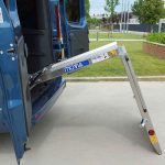Folding Stage MOVIA 2 level ramp