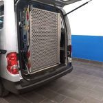 Folded MOVIA Automatic Vehicle Wheelchair Ramp Inside Vehicle