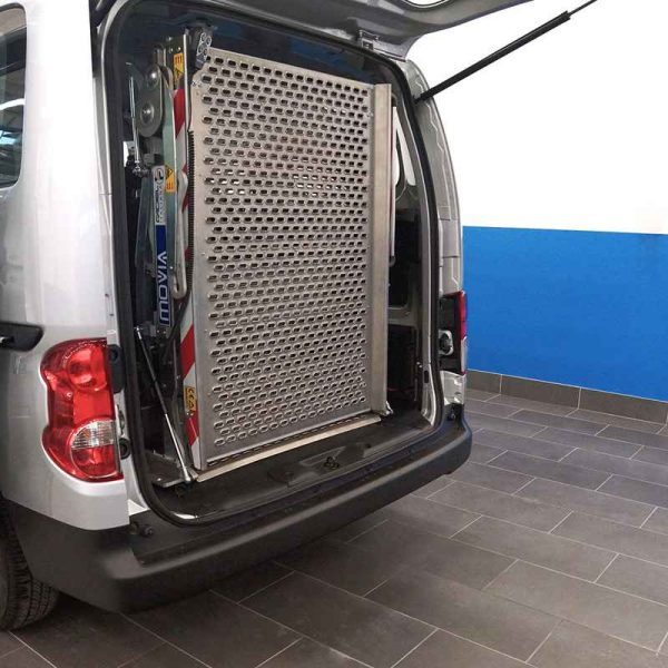 Folded MOVIA Automatic Vehicle Wheelchair Ramp Inside Vehicle Folded MOVIA Automatic Vehicle Wheelchair Ramp Inside Vehicle