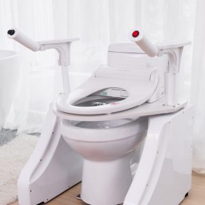 Open Toilet Lift Seat Washlet Model