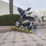 Wheelchair on LY-30 C Series Aluminum Rolling Ramp