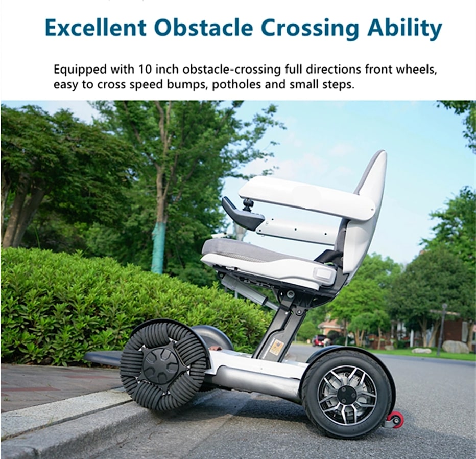 All Terrain Electric Wheelchair Scooter - Auto Folding with Smart App Control - Smart Wheelchair