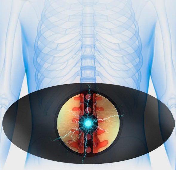 Lumbar Care Device to Relax, Traction, Massage and Heat Therapy