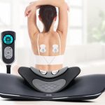Female Using Neck Massager – Cervical Care Device
