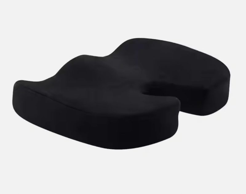 Gel Pressure Relief Cushion Back and Hip Support Pillow Backside View