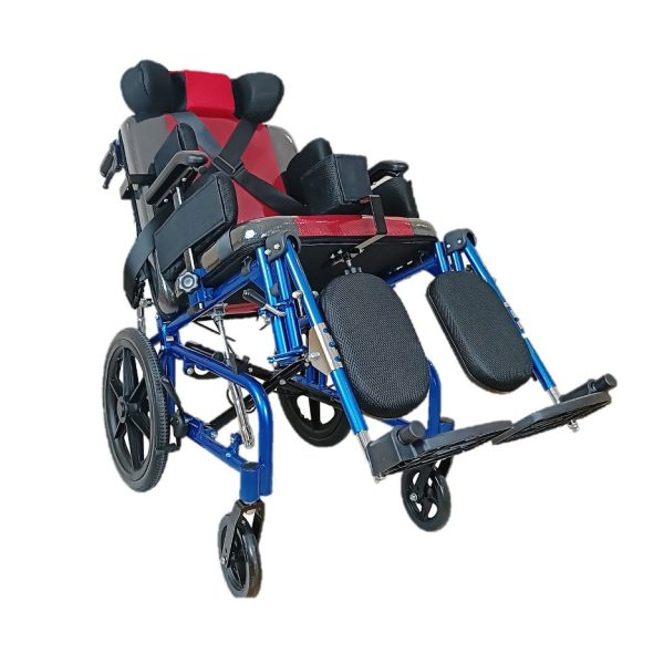 Red Cerebral Palsy tilting & reclining adult wheelchair Red Cerebral Palsy tilting & reclining adult wheelchair