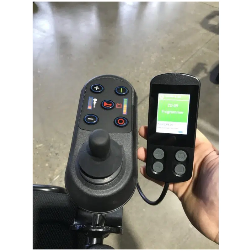 Programmer for Foldable Electric Wheelchairs Connected on Wheelchair