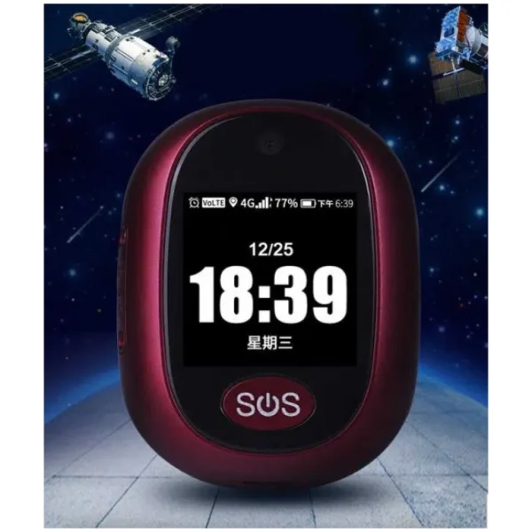 Red Emergency Vital Call Fall Alarm Front View Red Emergency Vital Call Fall Alarm Front View