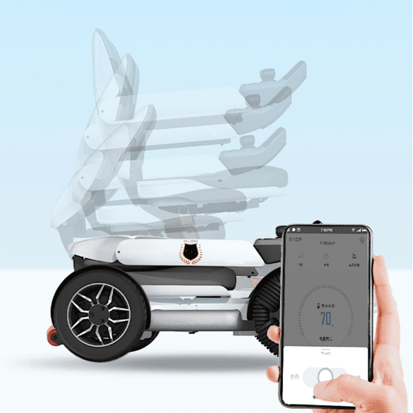Smart Wheels All Terrain Electric Wheelchair Scooter App Control Smart Wheels All Terrain Electric Wheelchair Scooter App Control