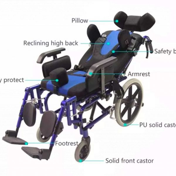 Adult Tilting Reclining Wheelchair Steel Parts Details Adult Tilting Reclining Wheelchair Steel Parts Details