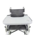 Universal Wheelchair Food Tray on Wheelchair