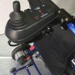 Wheelchair Carer Operated Controller Joystick Bracket on Wheelchair