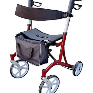 4-Wheel Rollator Deluxe – Folding Walking Frame