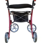 4-Wheel Rollator Deluxe – Folding Walking Frame Backside View