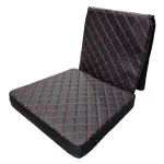 Black and Red Stripe Pressure Relief Foam Cushion for Mobility Chair