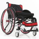 High-quality 24 inch Rear Wheel Aluminum Leisure Sport Wheelchair Frontview