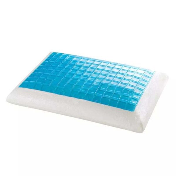 Cooling Cushion Pillow, Neck Support with Breathable Cover: Best Memory Foam Gel Pillow for Neck Support