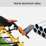 Child Wheelchair Stroller Alimunum Alloy