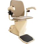 Harmer SL600 Straight Stair Lift at Staircase Sideview