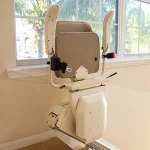 Folded Harmer SL600 Straight Stair Lift
