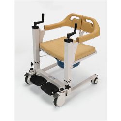 Double-hand Control Manual Transfer Commode Wheelchair