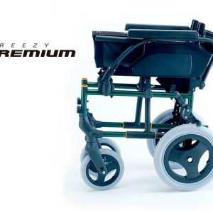 BREEZY Premium Manual Folding Wheelchair Leftside View