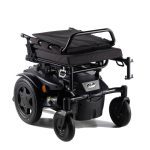 Folded Quickie Q100 R – Rear Wheel Power Wheelchair