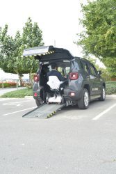 Wheelchair Entering Wheelchair Accessible Vehicle
