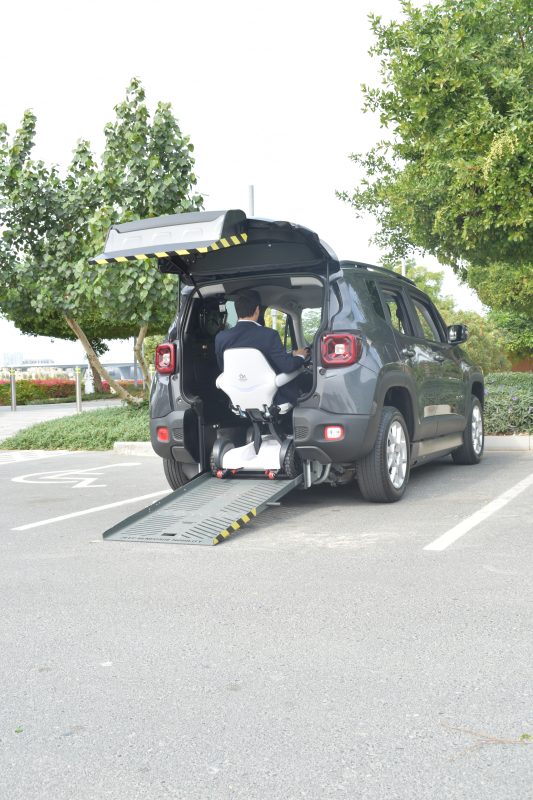 Wheelchair Entering Wheelchair Accessible Vehicle